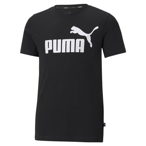 PUMA Maglietta Ess Logo Tee B, Bambini e ragazzi, Nero, 15-16 anni