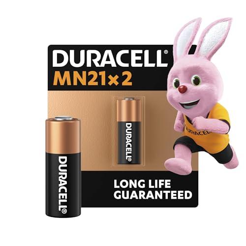 Duracell MN21 (confezione da 2) Pile alcaline specialistiche da 12 V (A23/23A/V23GA/LRV08/8LR932) Lunga durata garantita - Per l'utilizzo in telecomandi, campanelli wireless, impianti di sicurezza