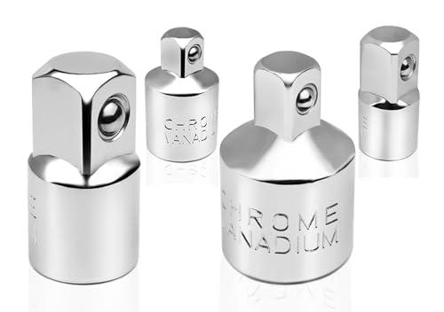 Set di 4 Adattatori per Bussole in Acciaio al Cromo Vanadio