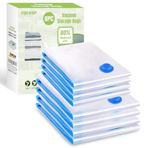 Sacchetti Sottovuoto Vestiti Salvaspazio Riutilizzabili (8 Pezzi)