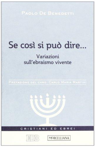 Se così si può dire - Variazioni sull'ebraismo vivente