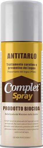 Complet Antitarlo Spray Fungicida per Legno 200ml - Protezione Professionale Inodore