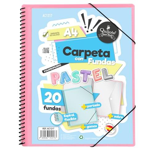 Starplast Cartella Buste Spirale Flessibile A4 Rosa Pastello