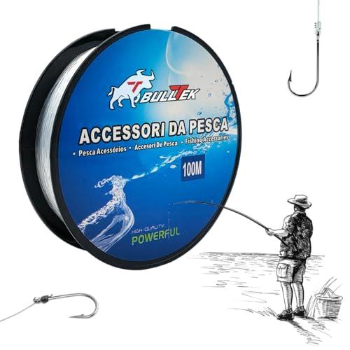 Lenza da Pesca in Nylon Monofilo Trasparente 0,2 mm - 100 Metri