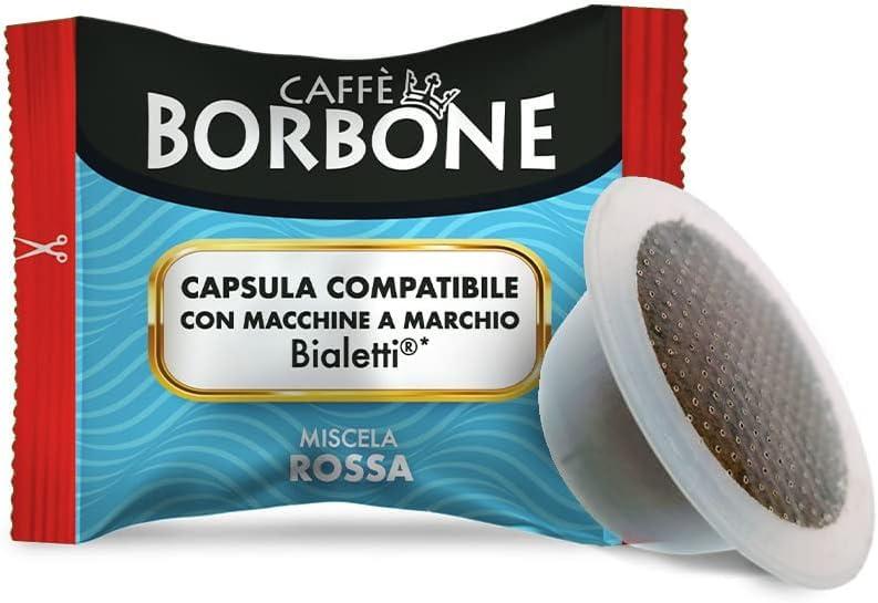 Caffè Borbone Miscela Rossa - 50 Capsule - Compatibili Bialetti
