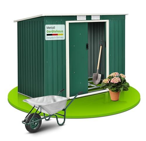 Casetta per Attrezzi in Metallo Juskys M 4m³ Verde
