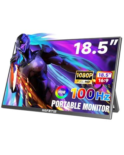 HGFRTEE Monitor Portatile 18.5 Pollici 1080P HDR 100Hz