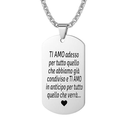 Collana Militare Personalizzata con Ritratto e Testo Incisi