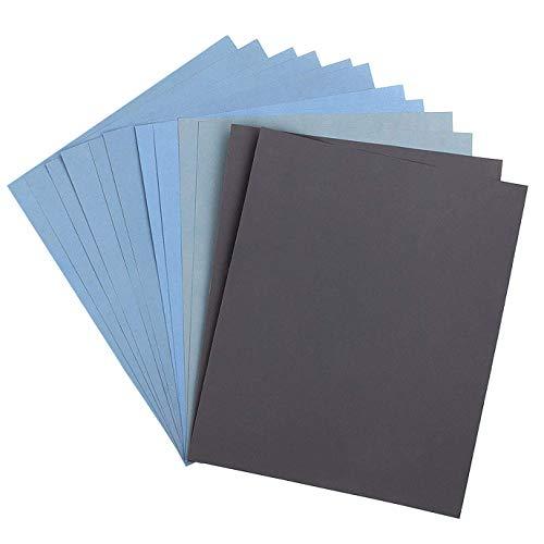 Hbsite Carta Vetrata Assortita Grana 1000-5000 per Legno, Metallo e Lucidatura Auto