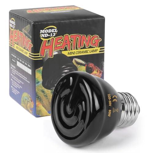 Adiwo 60W Lampadina Riscaldante in Ceramica per Rettili