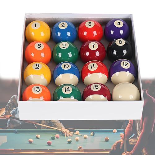 Set di 16 Palle da Biliardo in Resina CHSG - Misura Standard 57.2mm