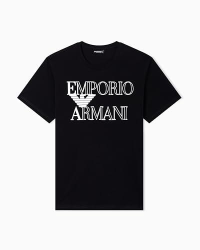 EMPORIO ARMANI Crew Neck T-Shirt Maglietta, Nero, XL da Uomo