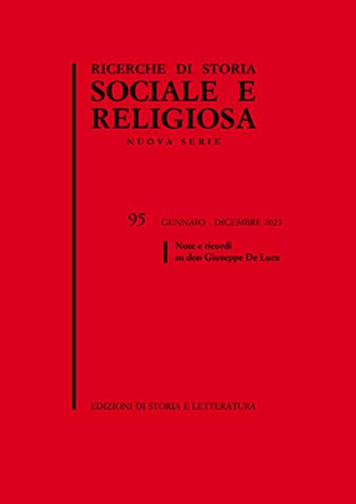 Ricerche di storia sociale e religiosa - Rivista annuale