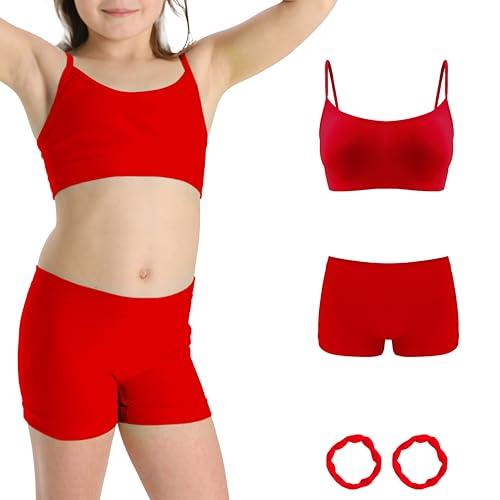 Risalti Set Top e Pantaloncini Bambina in Microfibra