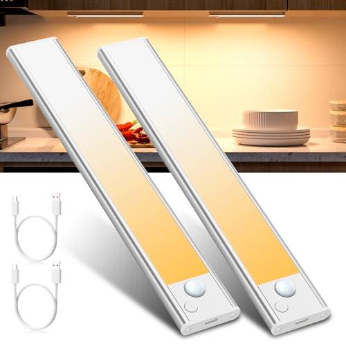 Luce LED Sottopensile Cucina Luci - Sensore Batteria Armadio Lampada Ricaricabile Magnetica Movimento Senza Fili Striscia Lampade Barra USB Interno Strisce Light Adesive Sotto Pensile Illuminazione