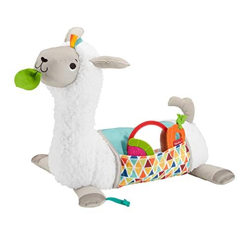 Fisher-Price Lama Cresci con Me - Cuscino Sensoriale per Neonati 0+ Mesi