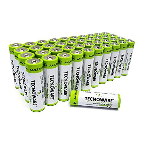 Tecnoware Power Systems Batterie Stilo Ultra Alcaline AA - 1.5 Volt - Confezione da 40 pile