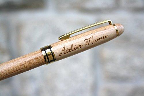 Penna personalizzata in legno, penna inciso con vostro testo, regalo personalizzato
