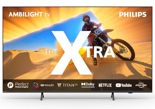 Philips Ambilight Xtra 55PML9019 4K Quantum Dot MiniLED Smart TV - Display 55'' con processore P5 Perfect Picture Ultra HD, Titan OS, Dolby Vision e Dolby Atmos Sound - Grigio Antracite