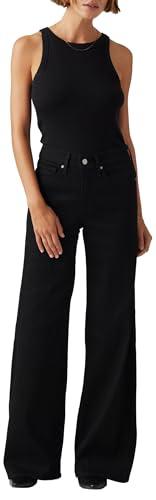 Levi's 318 Shaping Wide Leg Jeans - Nero Delicato