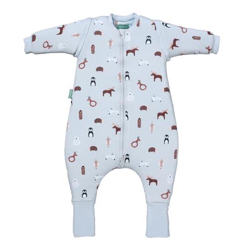 molis&co - Sacco Nanna con piedini, maniche staccabili e calzini - Winter Animals (2 anni)