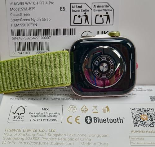 Huawei Watch Fit 4 Pro Green: Il tuo compagno ideale per sport e benessere