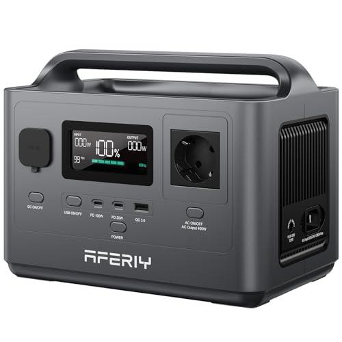 AFERIY Generatore Elettrico Portatile 400W - Stazione di Energia Mobile 256Wh
