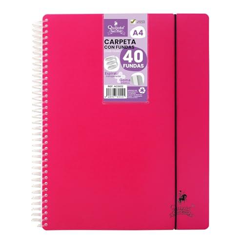 Cartella a Spirale Flessibile Starplast Rosa - 40 Copertine A4