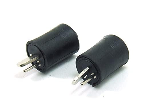 POPESQ® 2 pz. x Connettore Maschio per Altoparlante in Plastica Nera