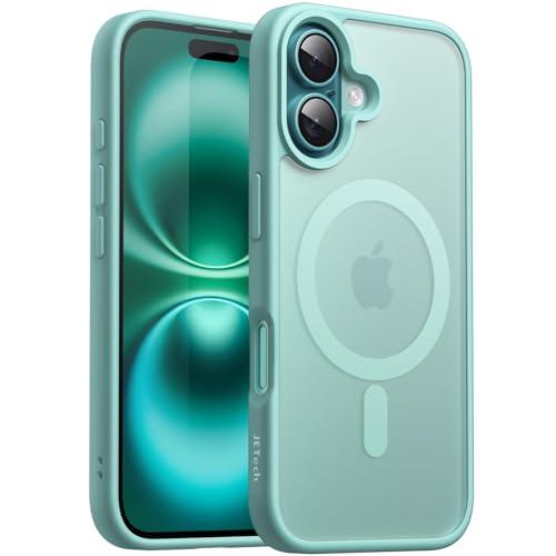 JETech Cover Magnetica per iPhone 16 - Verde Acqua