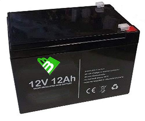 Batteria al Piombo 12V 12Ah Ricaricabile per Bici Elettriche e Gruppi di Continuità