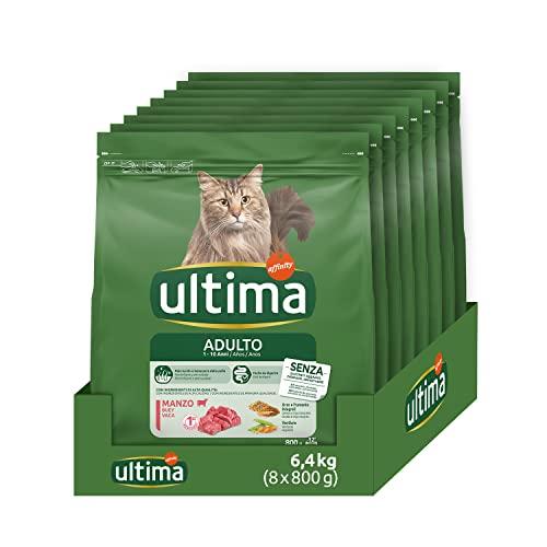 Ultima Adult Manzo - Crocchette per gatti, 6.4 kg