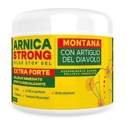 Arnica Gel Forte - ImmunoSTRONG: Sollievo Muscolare Intensivo con Arnica, Artiglio del Diavolo e Eucaliptolo