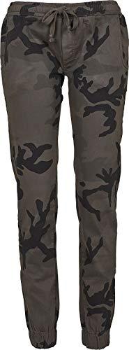 Urban Classics Pantaloni da Jogging da Donna Sportivi, Multicolore (Dark Camo 00784)