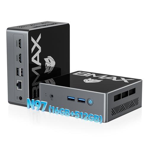 BMAX Mini PC Intel N97, 16GB RAM, 512GB SSD, Windows 11 Pro