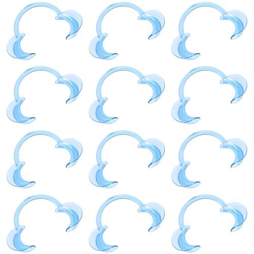 Vicloon Divaricatore Guancia, 12 Pezzi - Apribocca a C per Igiene Orale e Sbiancamento Denti