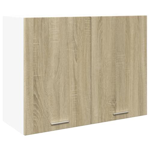 vidaXL Mobile Pensile Rovere Sonoma 80x31x60 cm