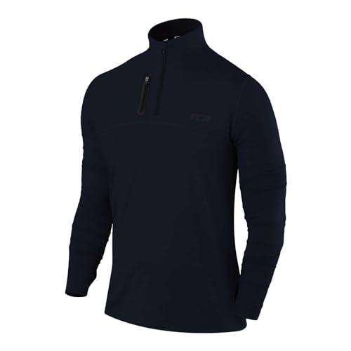 TCA Maglia Termica Uomo Fusion PRO - Maglia da Corsa con Maniche Lunghe e Zip - Tecnologia Quickdry