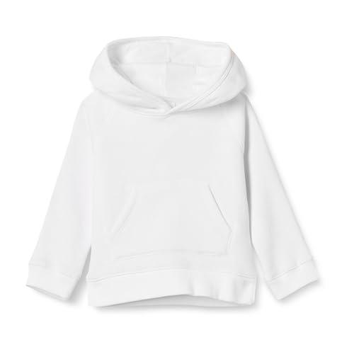 Amazon Essentials Felpa con Cappuccio Modello Pullover Bambine e Ragazze, Bianco, 11-12 Anni