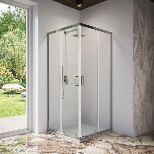 Box Doccia Angolare Tonga 80x80 cm - Cristallo Temperato 6mm