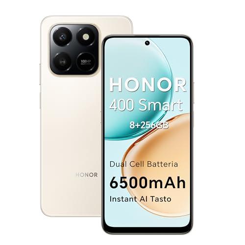 HONOR 400 Smart 4G Desert Gold - Smartphone Android con Batteria Potente e Fotocamera AI