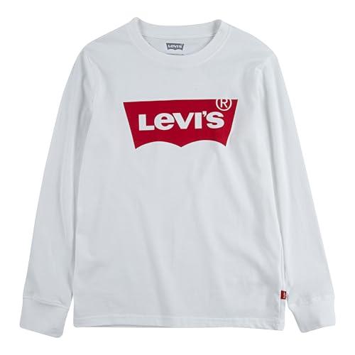 Levi's Lvb L/S Batwing Tee, Maglia a maniche lunghe Bambini e ragazzi, Bianco