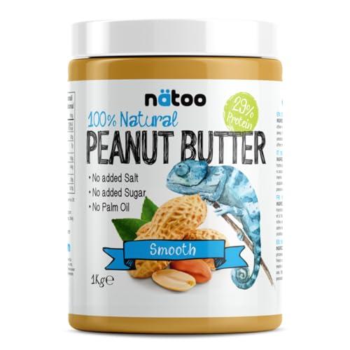 NÄTOO Burro di Arachidi 100% Naturale Smooth - 1kg