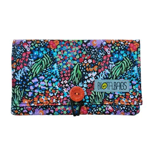 Porta Tabacco disegni Fiori selvatici,Astuccio di tessuto, Borsello per sigarette, Regalo per fumatori