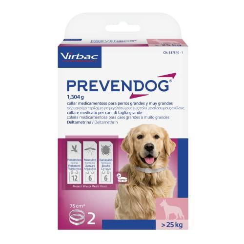 Virbac Prevendog Collari Antiparassitari per Cani - 75 cm (2 pezzi)