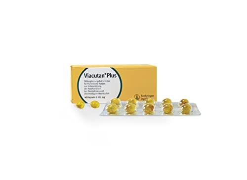 Viacutan Plus Vet - Integratore per la Salute della Pelle e del Pelo del Cane e del Gatto - 40 Capsule