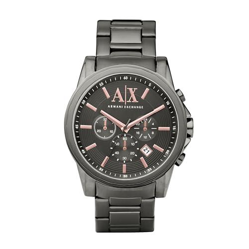 Armani Exchange Orologio da Uomo AX2086 Cronografo Acciaio Inossidabile Grigio