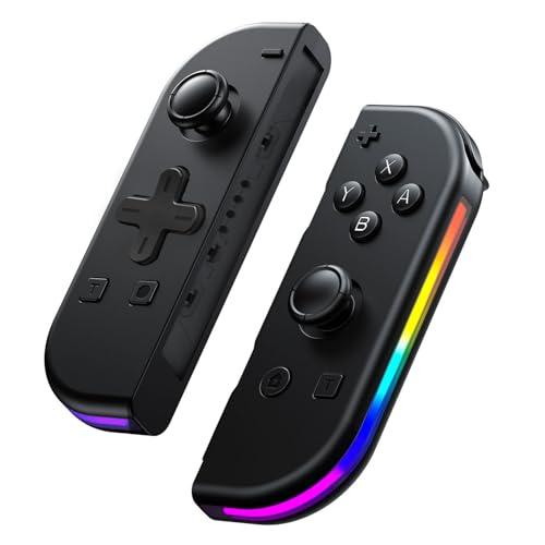 Trosvan Controller Wireless per Nintendo Switch con LED RGB e Doppia Vibrazione