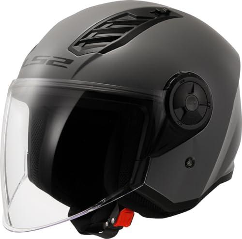 LS2 Casco Moto Jet AIRFLOW II Grigio Nardo XXL