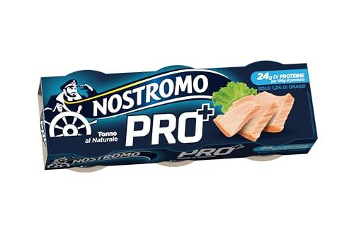 Nostromo Tonno PRO+ al Naturale - Ricco di Proteine, 3x65g